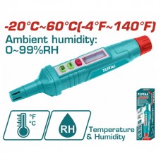 TOTAL ΨΗΦΙΑΚΟΣ ΜΕΤΡΗΤΗΣ ΥΓΡΑΣΙΑΣ & ΘΕΡΜΟΚΡΑΣΙΑΣ TETHT23